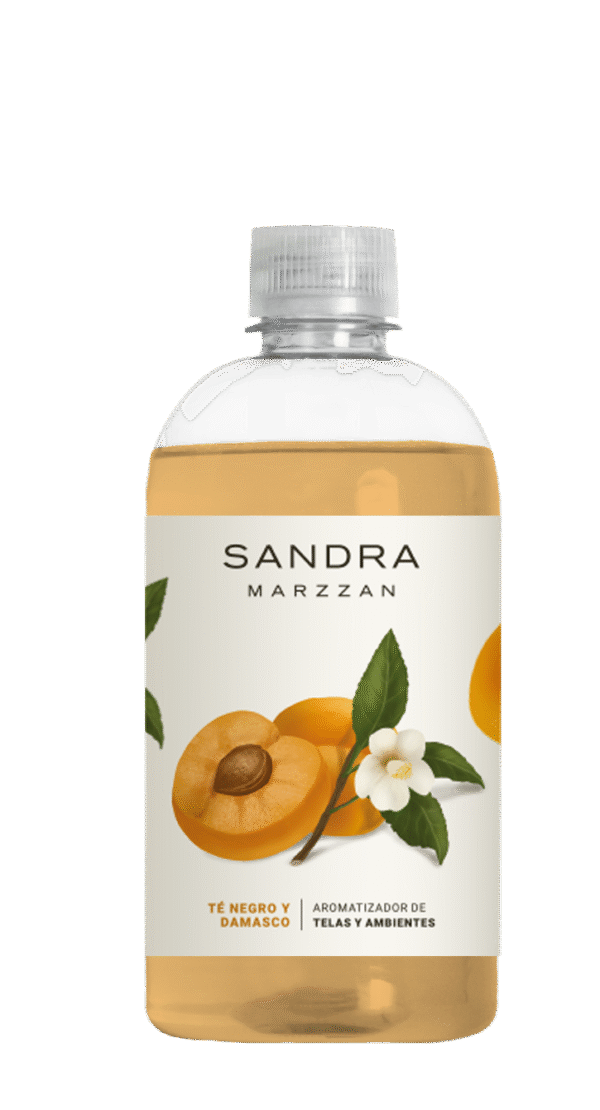 Aromatizador Te negro y Damasco - 500 ml.